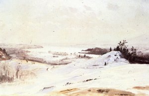 The Hudson Valley in Winter from Olana