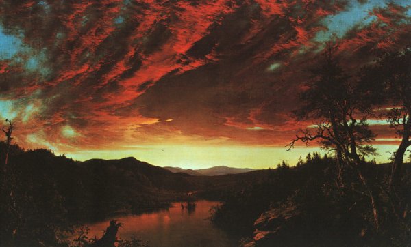 Secluded Landscape at Sunset, 1860